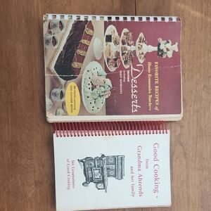 Vintage Dessert and Cooking Recipe Books (2)